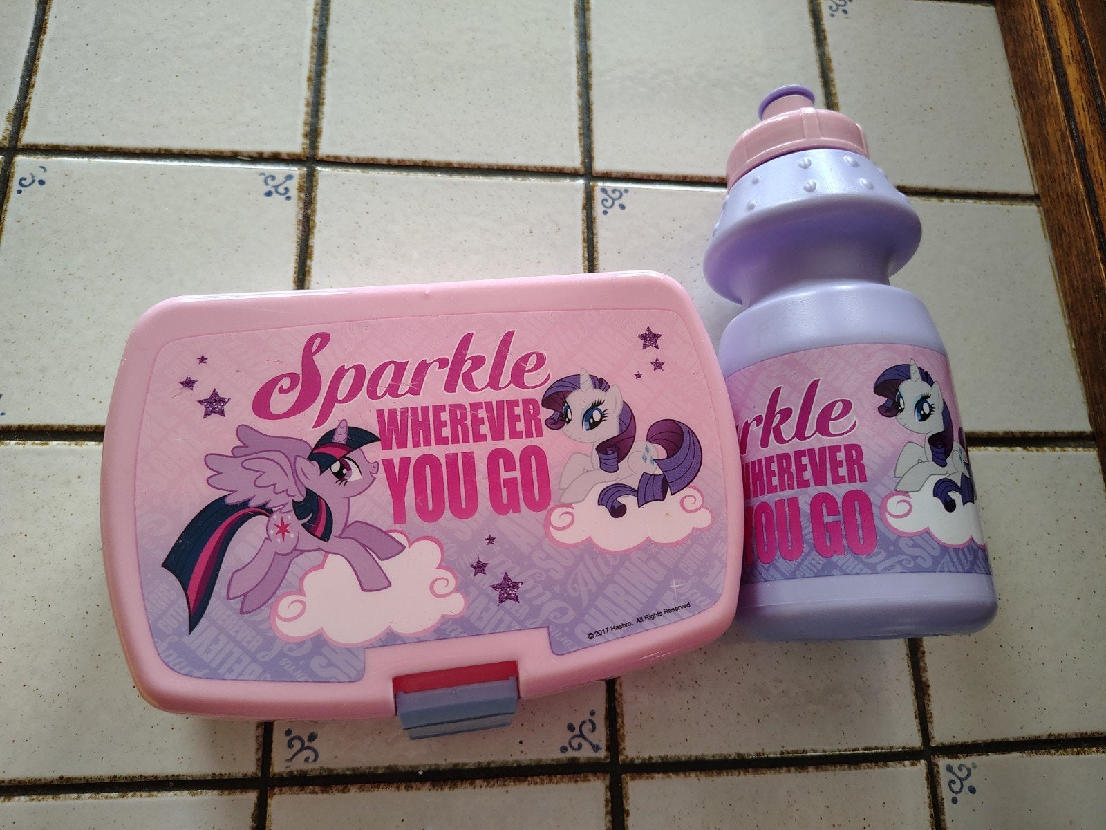 Brooddoos en drinkfles my little pony, Sport en Fitness, Drinkbussen, Ophalen