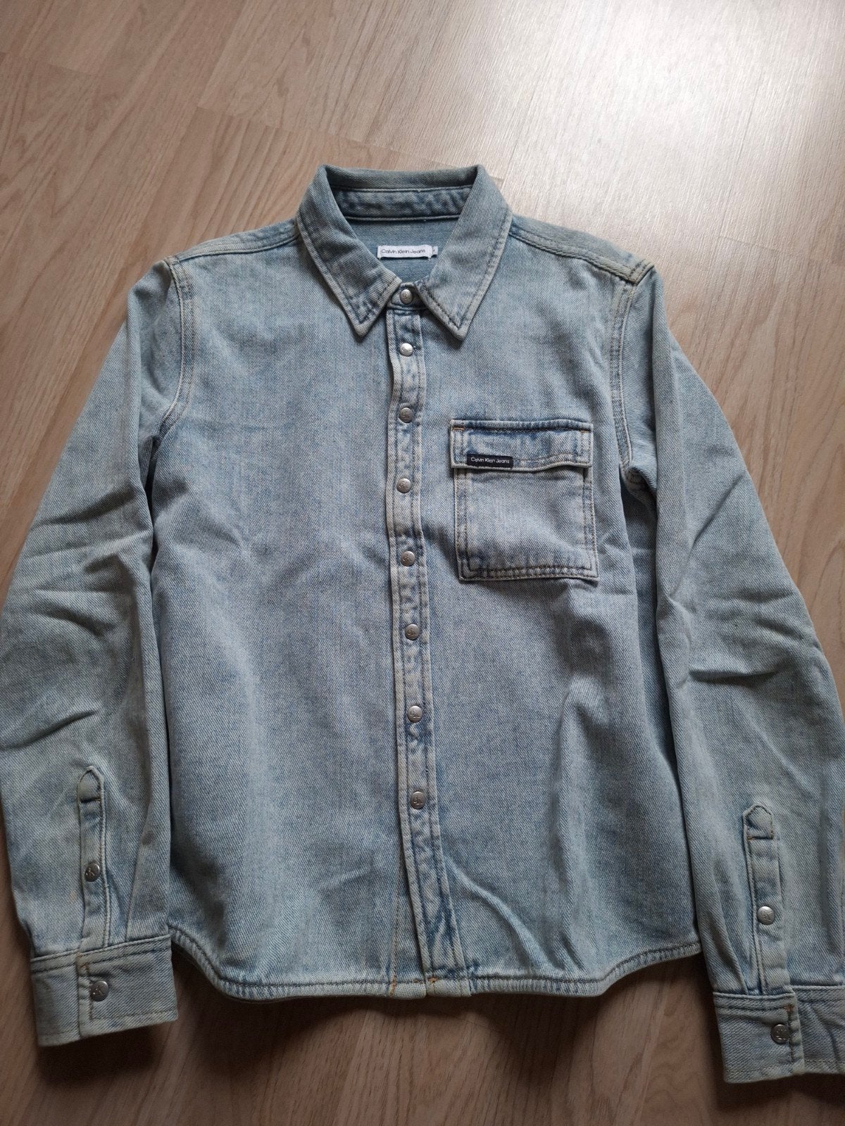 JEANSHEMD CALVIN KLEIN 14J, Ophalen, Calvin klein, Overhemd of Blouse, Zo goed als nieuw