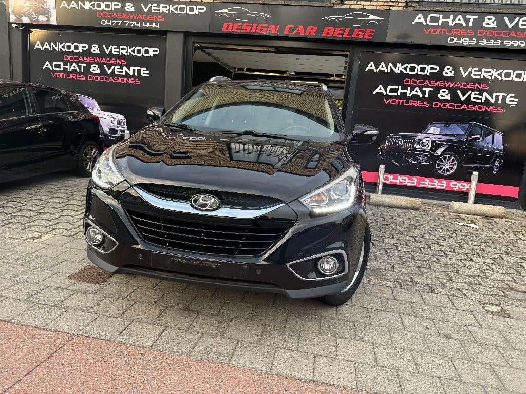 Hyundai IX35 benzine met volledige opties 100.000 km, Auto's, Zwart, Zwart, Leder, Bedrijf
