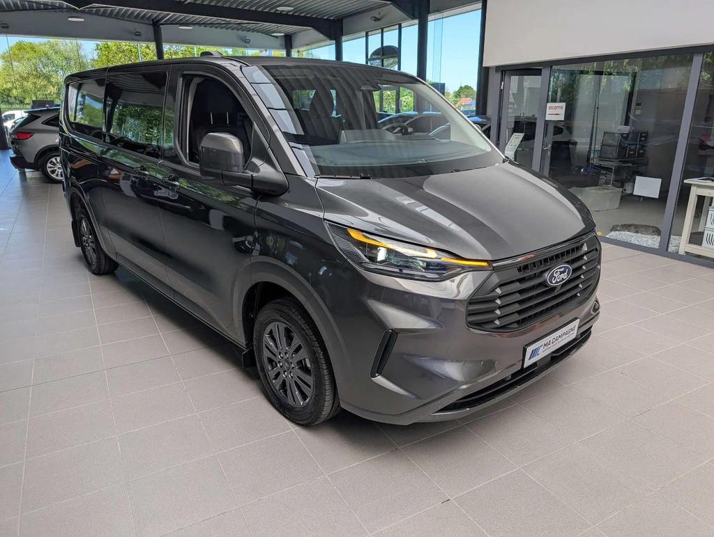Ford Transit Custom DC 6pl Limited 320L L2 2.0TDCi 170pk A8, Auto's, Bestelwagens en Lichte vracht, Bedrijf, Te koop, ABS, Adaptive Cruise Control