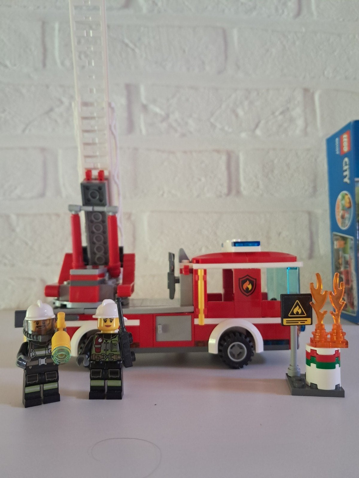 Brandweerwagen lego city doos 60107, Ophalen, Zo goed als nieuw, Lego, City