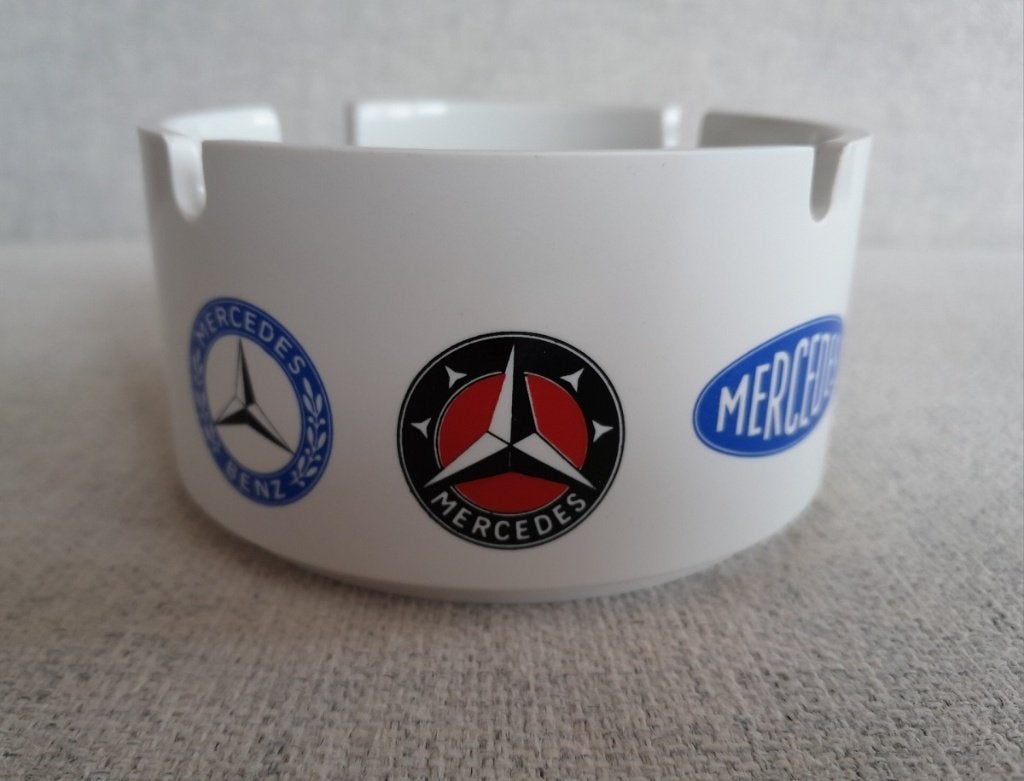 Kunststof Mercedes-Benz asbak 1975 logos, Ophalen of Verzenden, Nieuw, Auto's