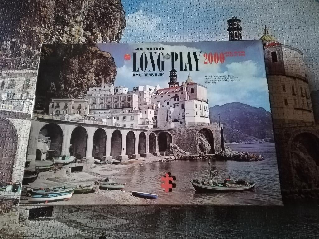 Puzzel jumbo long play 2000 stukjes, Ophalen of Verzenden, Meer dan 1500 stukjes, Gebruikt, Legpuzzel