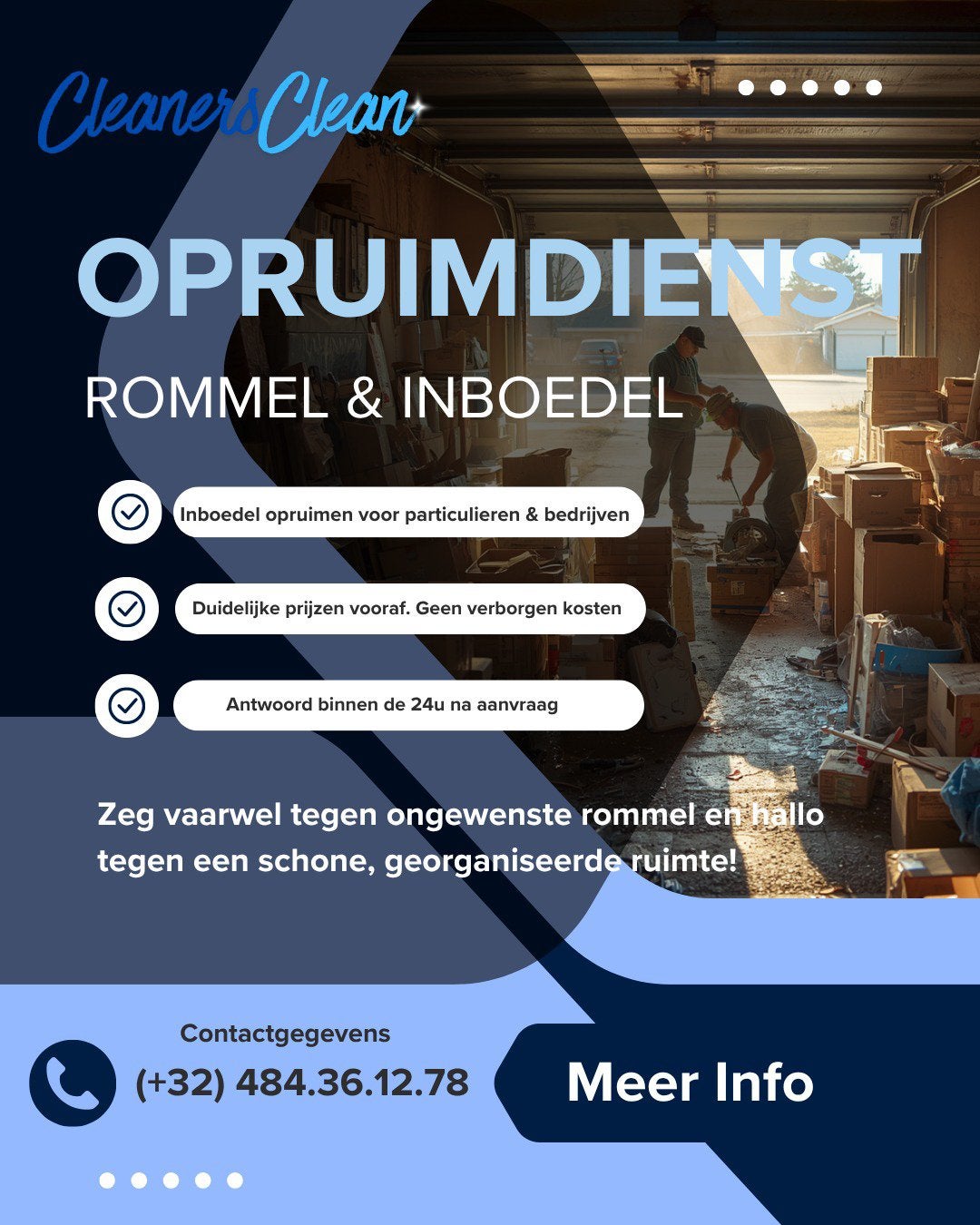 Inboedel Opruimdienst, Ophalen, Zo goed als nieuw
