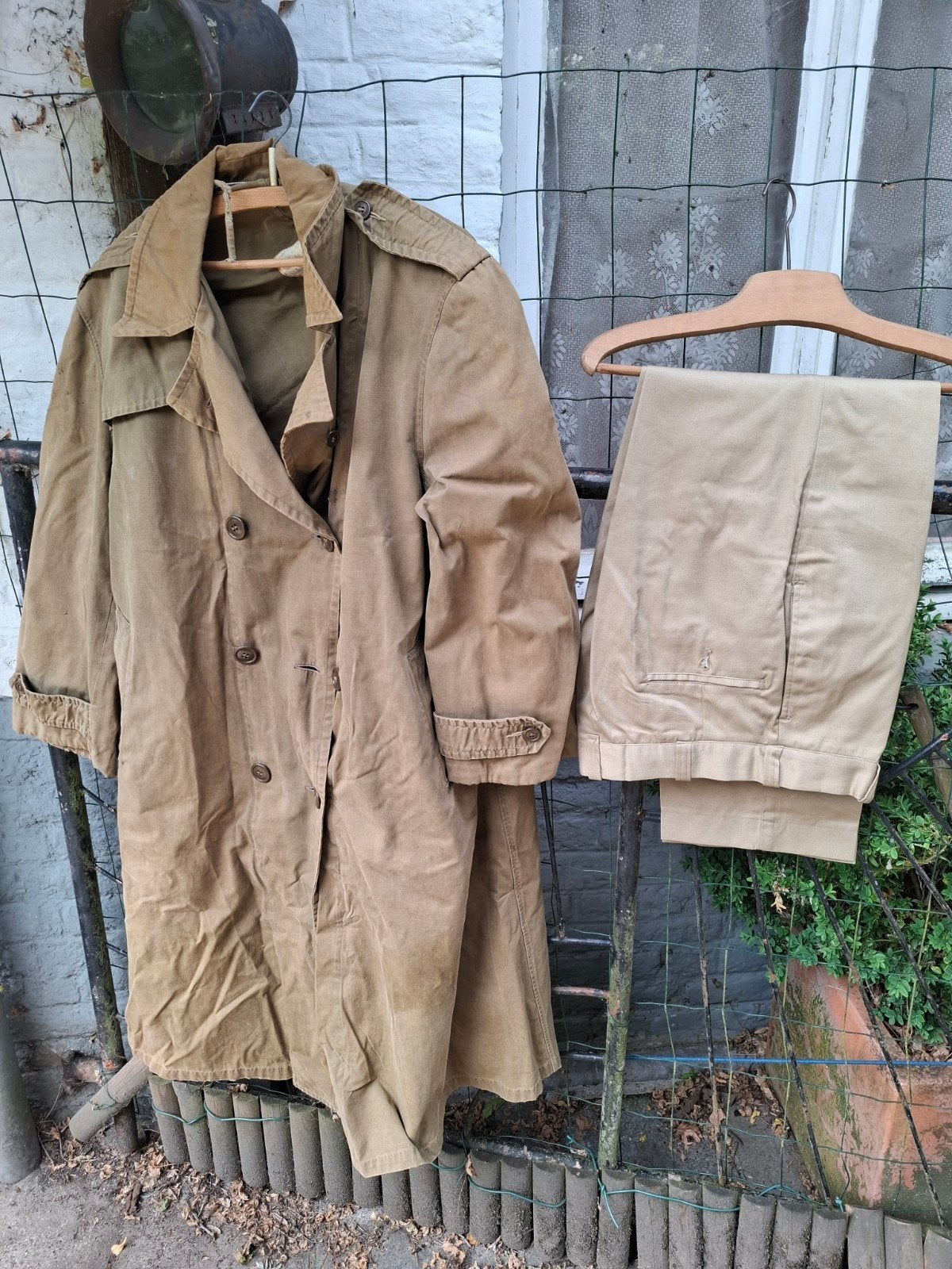 US army officier ensemble manteau ET pantalon., Collections, Objets militaires | Seconde Guerre mondiale, Enlèvement ou Envoi