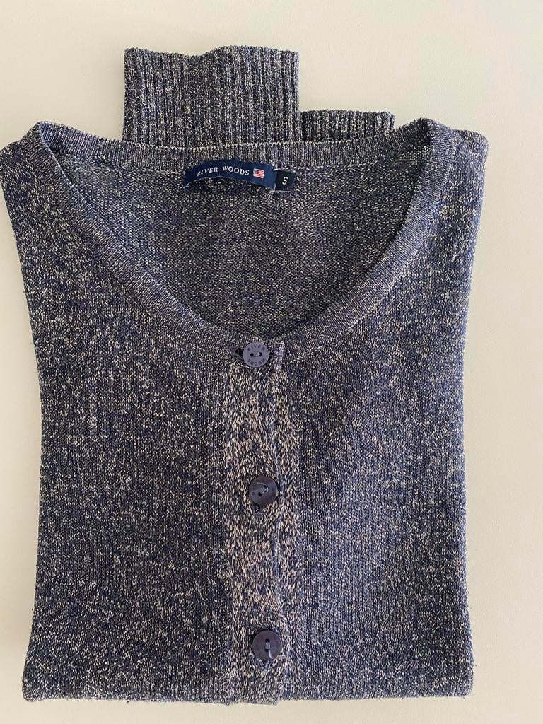 Mooi gilet van het merk Riverwood in mooie blauwe kleur, Kleding | Dames, Ophalen of Verzenden, Zo goed als nieuw, Blauw, Lange mouw