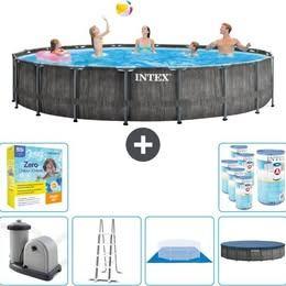 groot zwembad greywoud 5m49x1m22 100euro, Tuin en Terras, Zwembaden, Ophalen