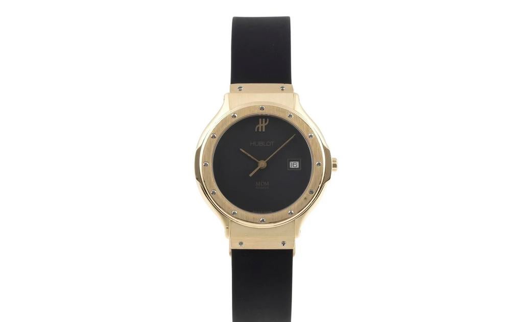 Hublot Classic MDM 32mm – 18k Massief Geel goud – Full Set, Ophalen of Verzenden, Zo goed als nieuw, Goud