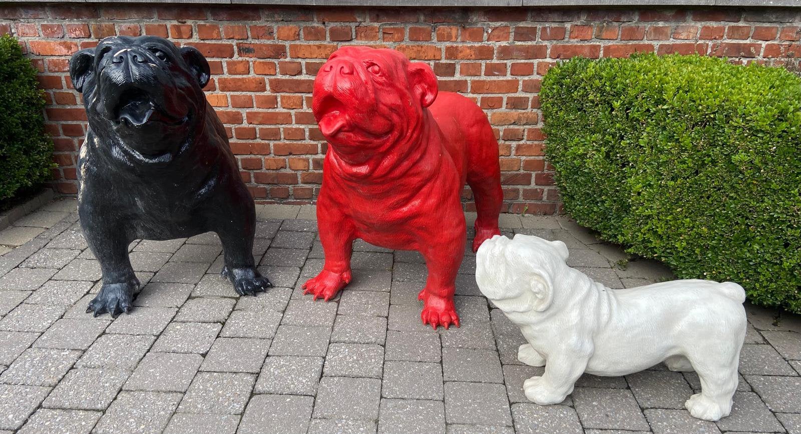 Vrolijke Beelden Engelse Bulldog’s, Ophalen, Gebruikt