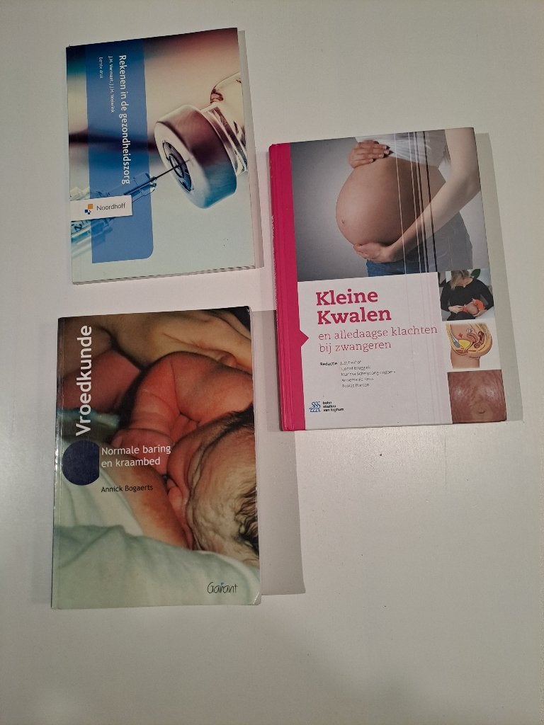 boeken + materialen opleiding vroedkunde, Diversen, Ophalen
