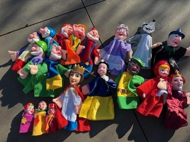 Handpoppen voor poppenkast – Set 15 poppen, Ophalen, Zo goed als nieuw, Overige typen