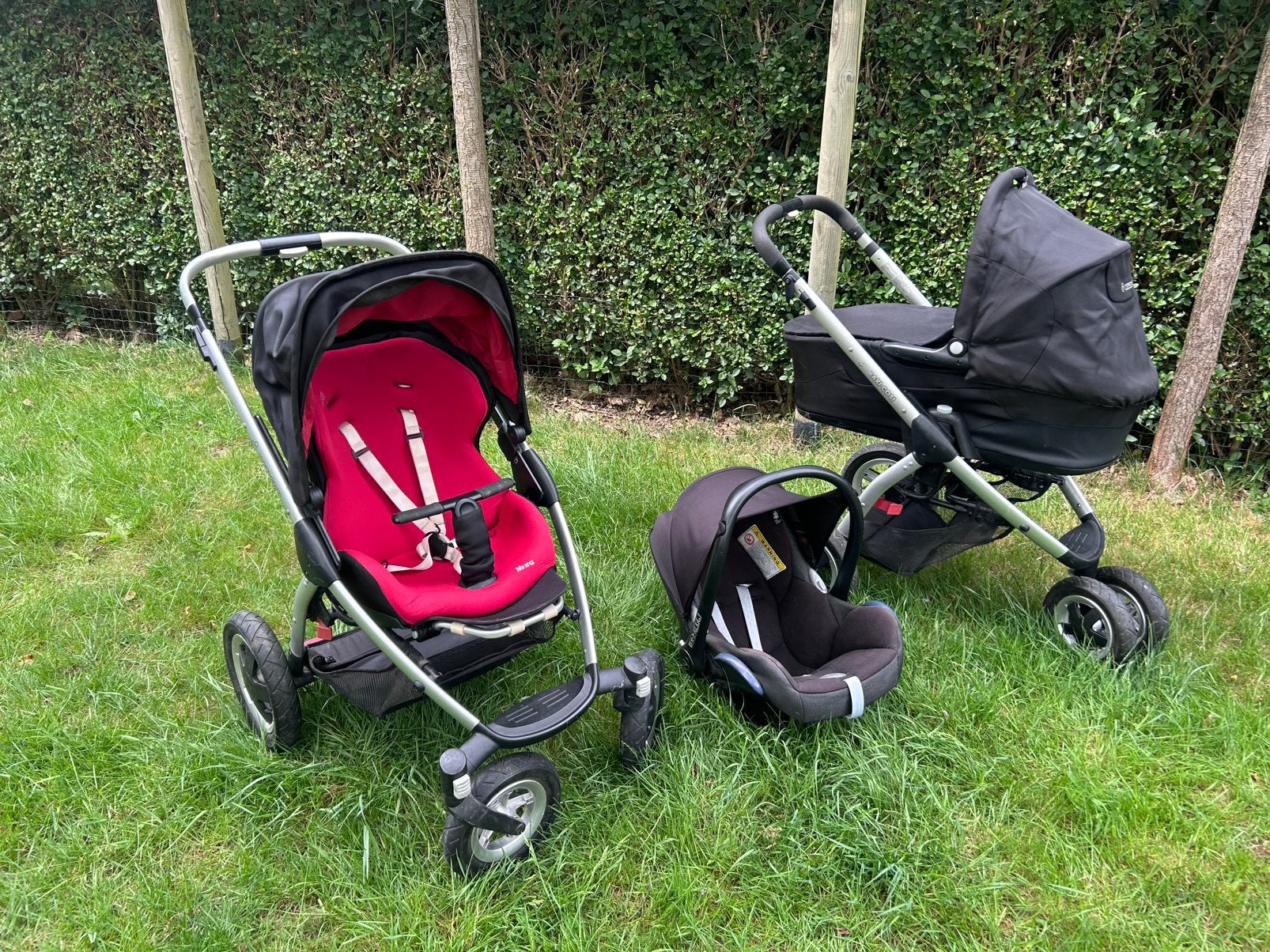 Complete buggyset en maxi-cosi, Kinderen en Baby's, Kinderwagens en Combinaties, Maxi-Cosi, Ophalen, Kinderwagen, Verstelbare duwstang
