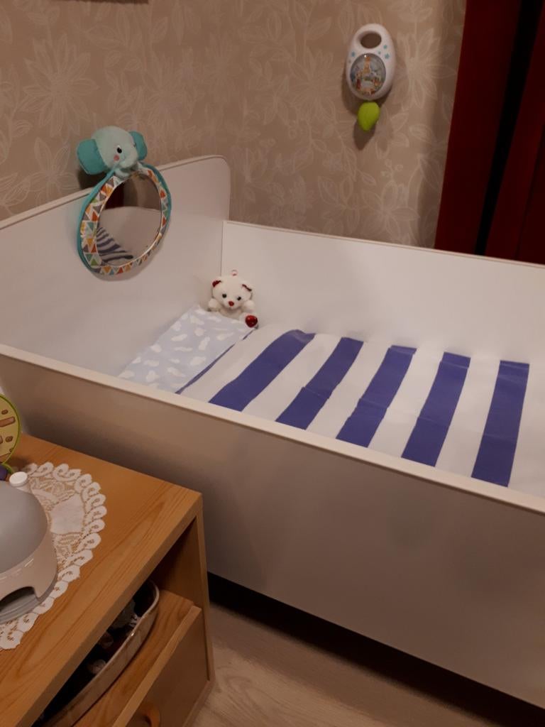 Babybedje + matrasje + toebehoren, Ophalen