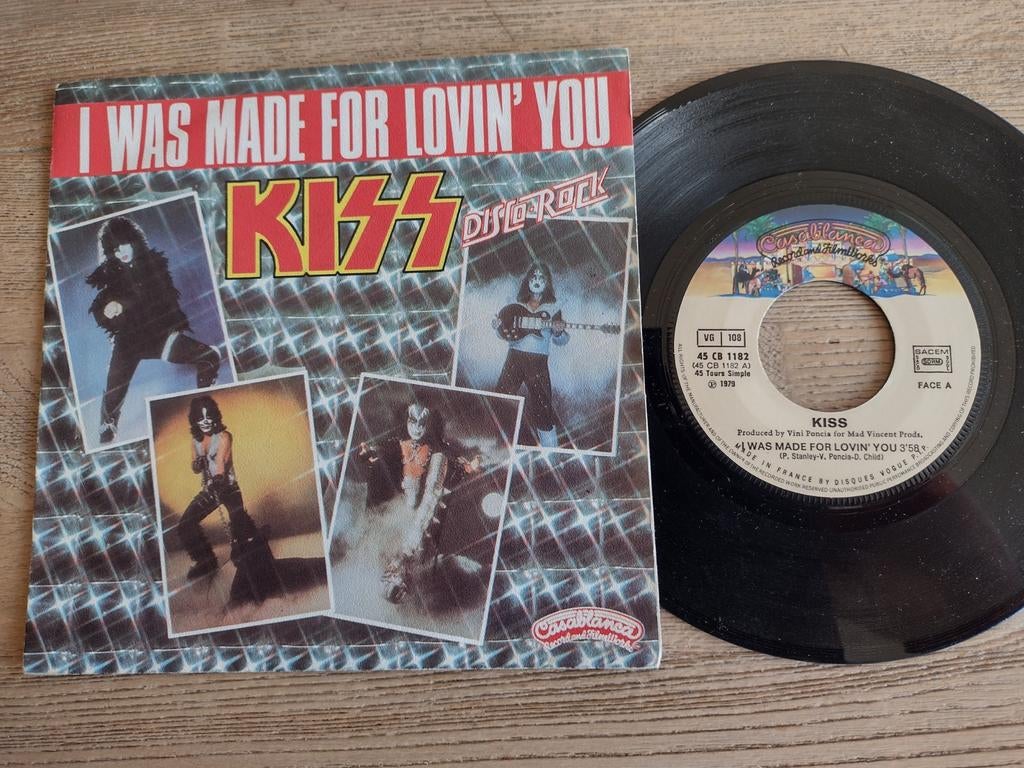 7" single: KISS: I WAS MADE FOR LOVIN' YOU (1979), Cd's en Dvd's, Vinyl Singles, 7 inch, Single, Ophalen of Verzenden, Rock en Metal