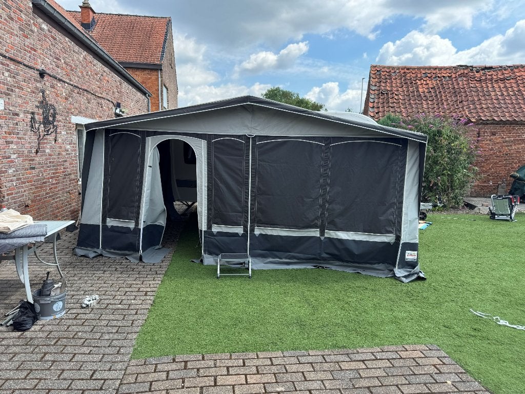 Dorema Colombia 300 en luifel, Caravans en Kamperen, Ophalen, Zo goed als nieuw, Ten Cate All Season 240g/m2, Dorema