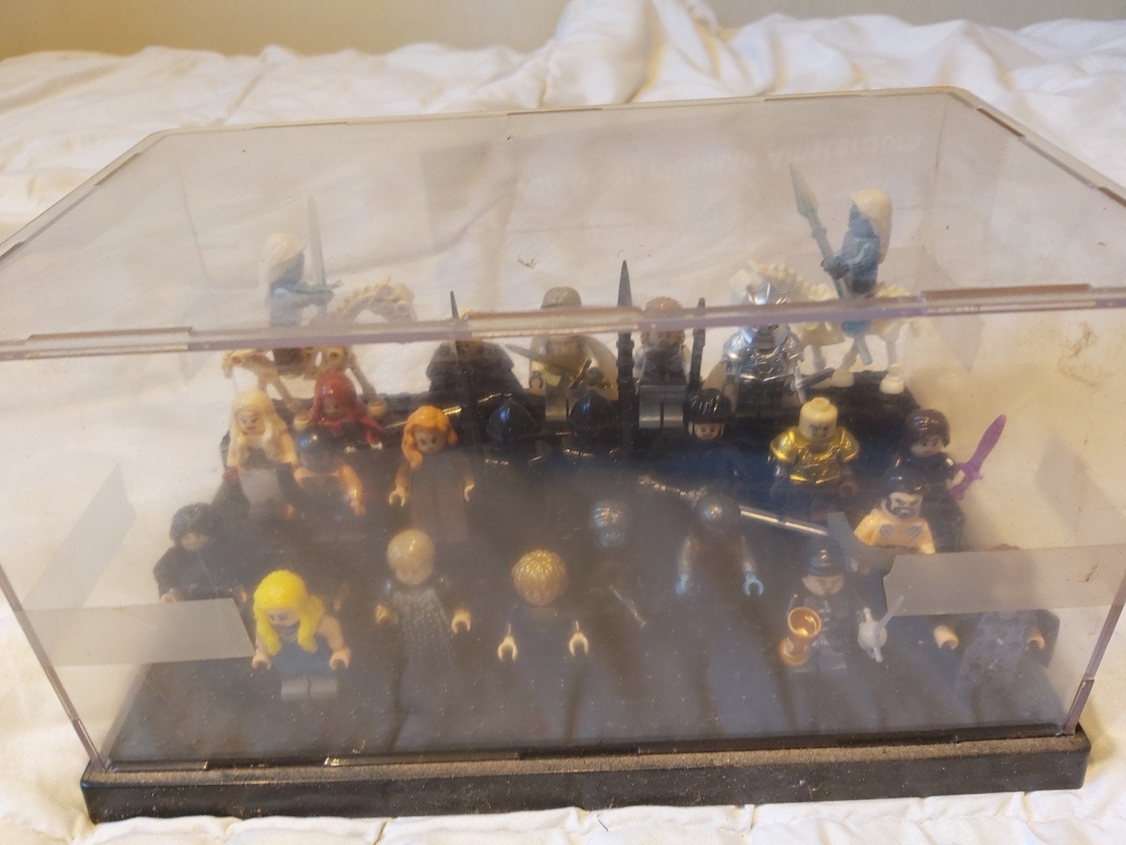 Vitrine type lego avec minifigures Game of thrones, Enlèvement ou Envoi