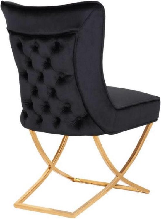 Meubels Te koop (Bank, tafel & stoelen), Huis en Inrichting, Stoelen, Zo goed als nieuw, Vijf, Zes of meer stoelen, Stof, Zwart