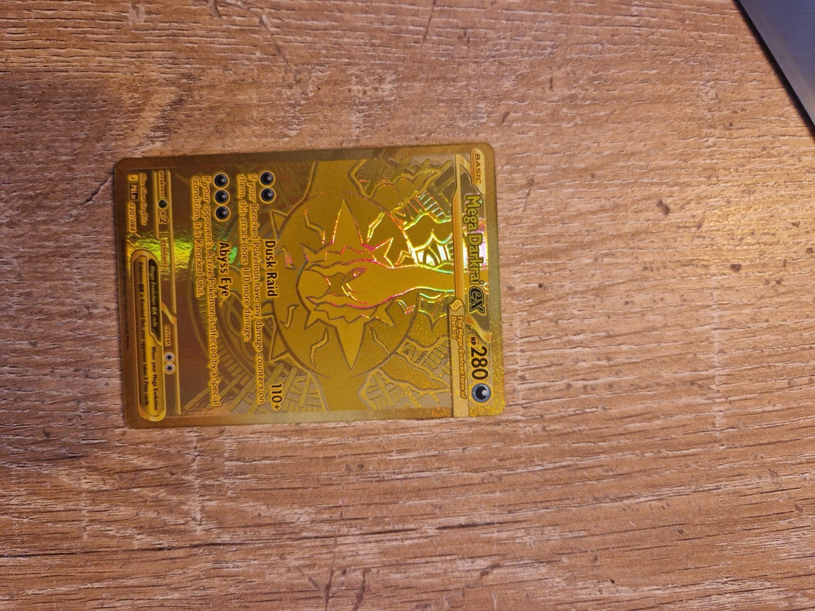 Mega Darkrai EX PBL 120, Ophalen, Nieuw, Losse kaart, Foil