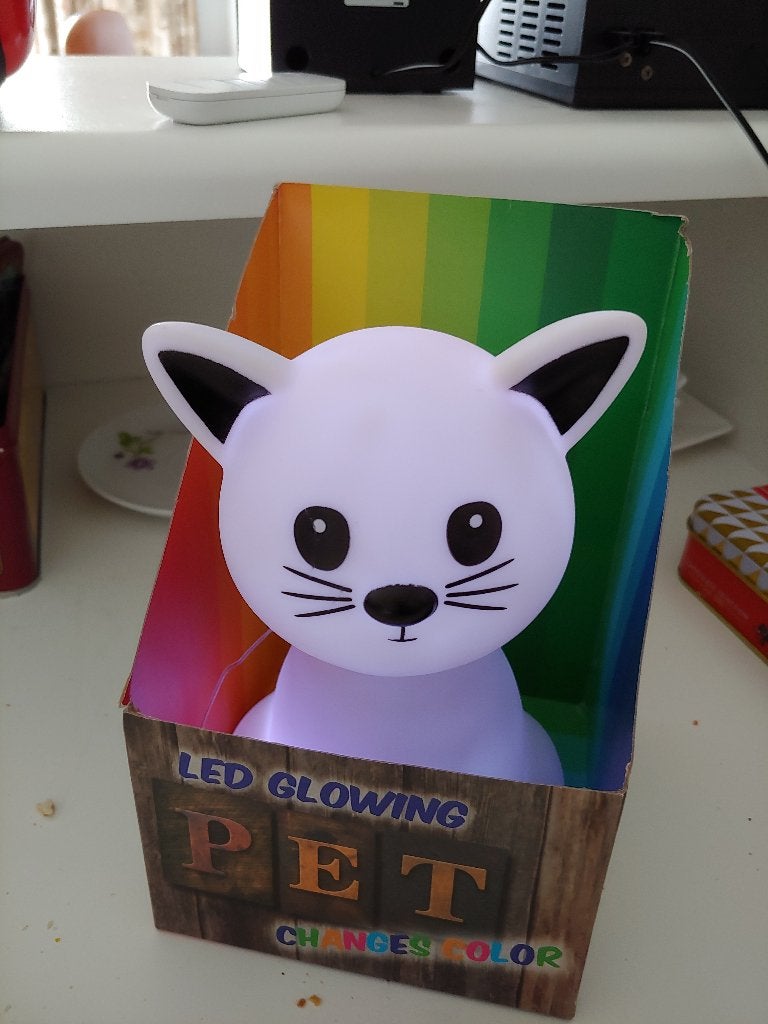 Veilleuse pour chat en forme de LED, neuve, Enfants & Bébés, Enlèvement ou Envoi, Multicolore, Sans fil, Neuf