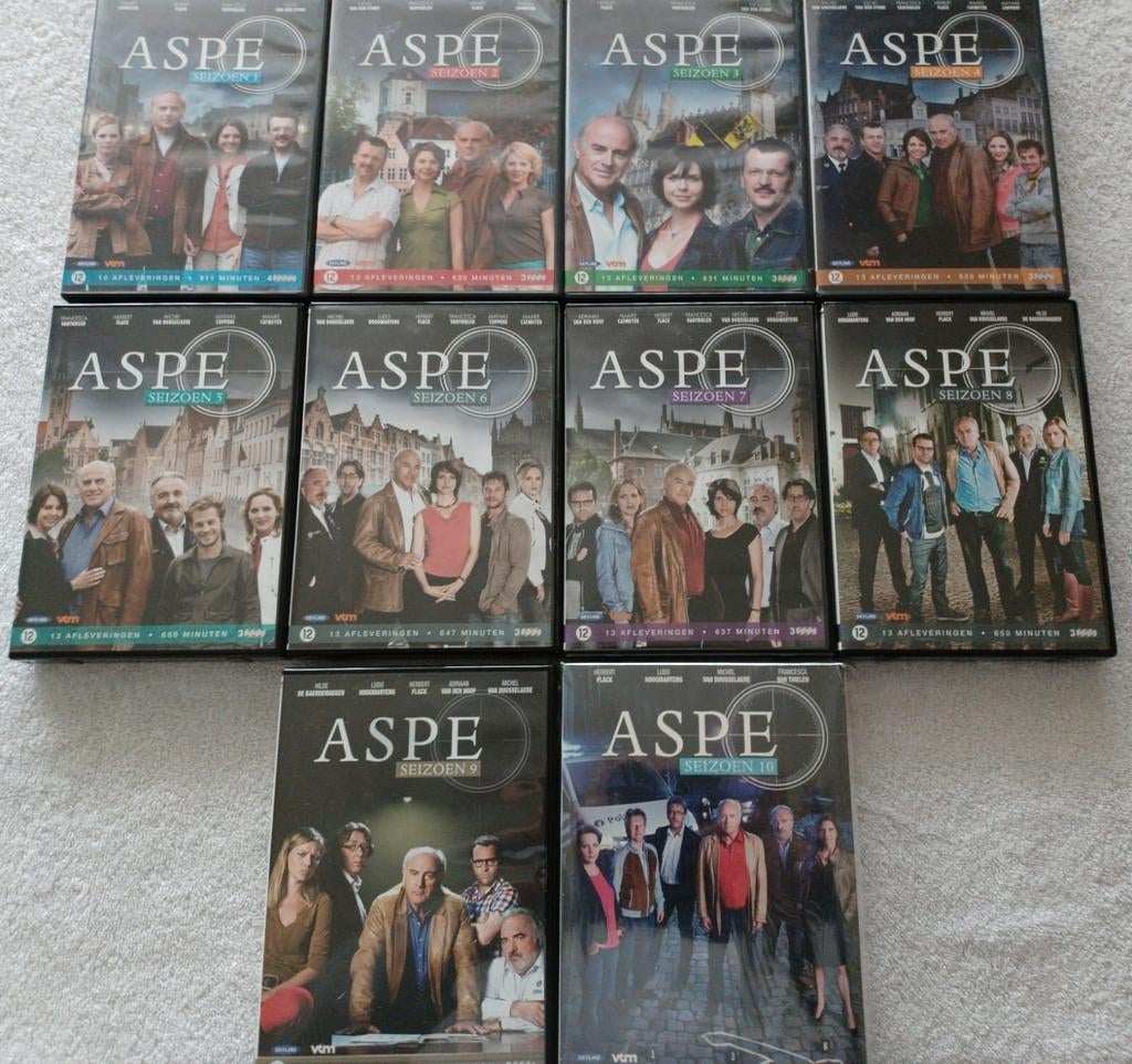 Aspe de complete serie 1-10, Cd's en Dvd's, Ophalen of Verzenden