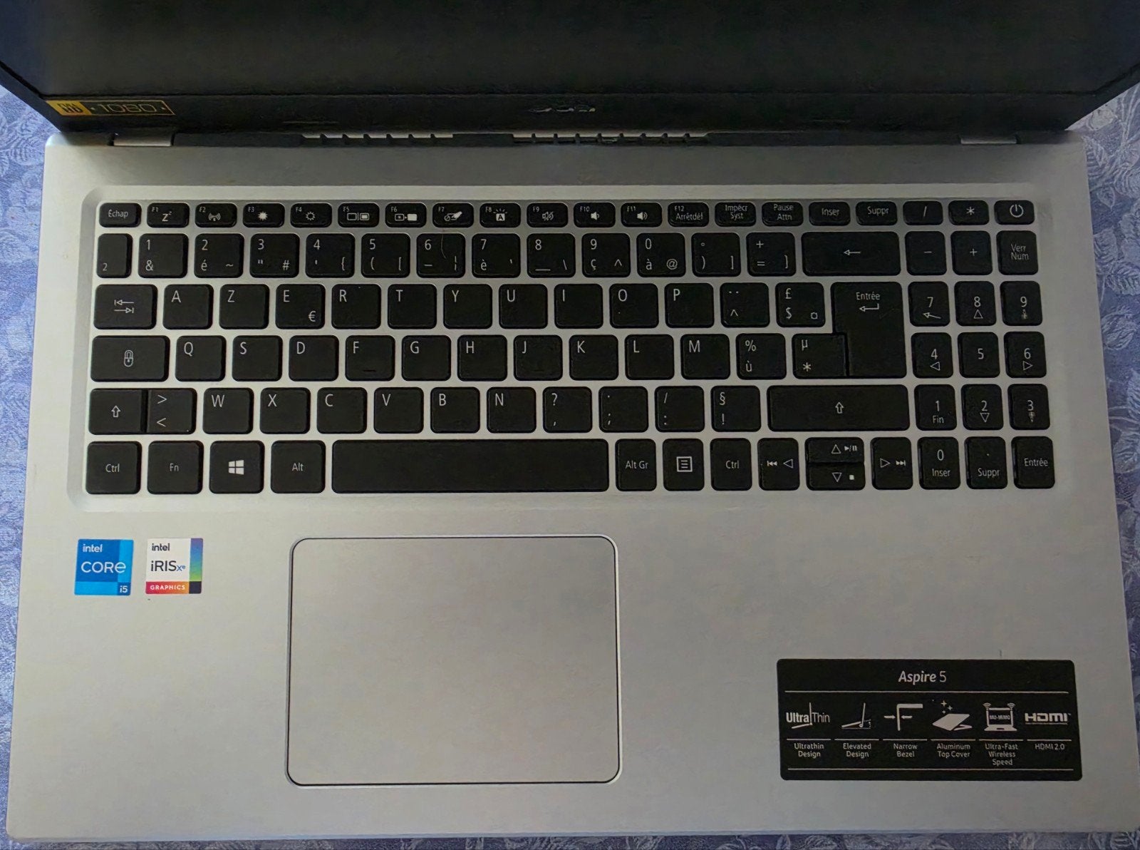 Acer Aspire 5 Pure Silver 15.6, Enlèvement, SSD, 2 à 3 Ghz, Acer