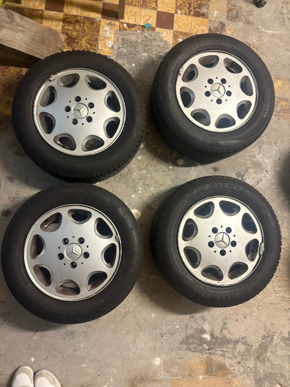 VELGEN MERCEDES 190 250 E CKLASSE W124 W201 W210 W202 WIELEN, Auto-onderdelen, Banden en Velgen, Ophalen, Velg(en)
