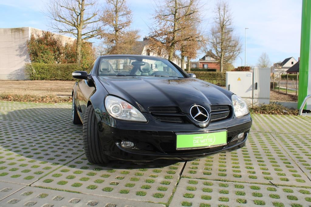 Mercedes-Benz SLK SLK200 Kompressor (bj 2004), Auto's, Mercedes-Benz, Gebruikt, Zwart, Bedrijf, Handgeschakeld