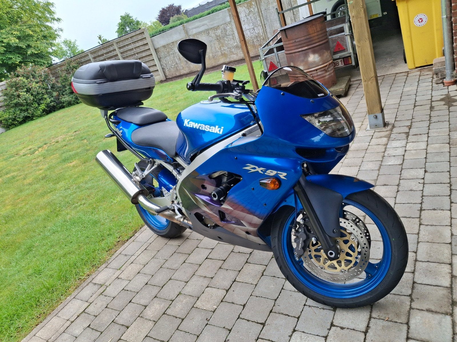 zeer mooie kawa zx9r te koop. weinig km., Motoren, Sportuitlaat, Occasion, 4 cilinders, Motorrijbewijs A