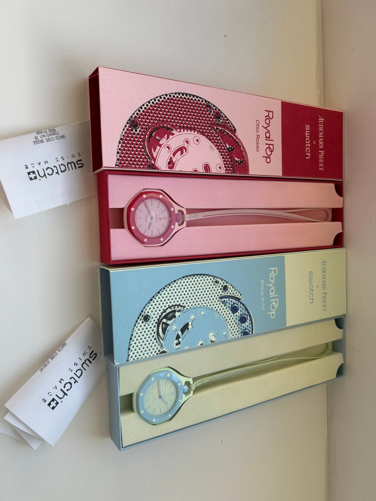 Swatch x Audemars Piguet Royal Pop 'Blauwe Acht'.Otto Rosso., Ophalen of Verzenden, Nieuw, Zakhorloge, Swatch