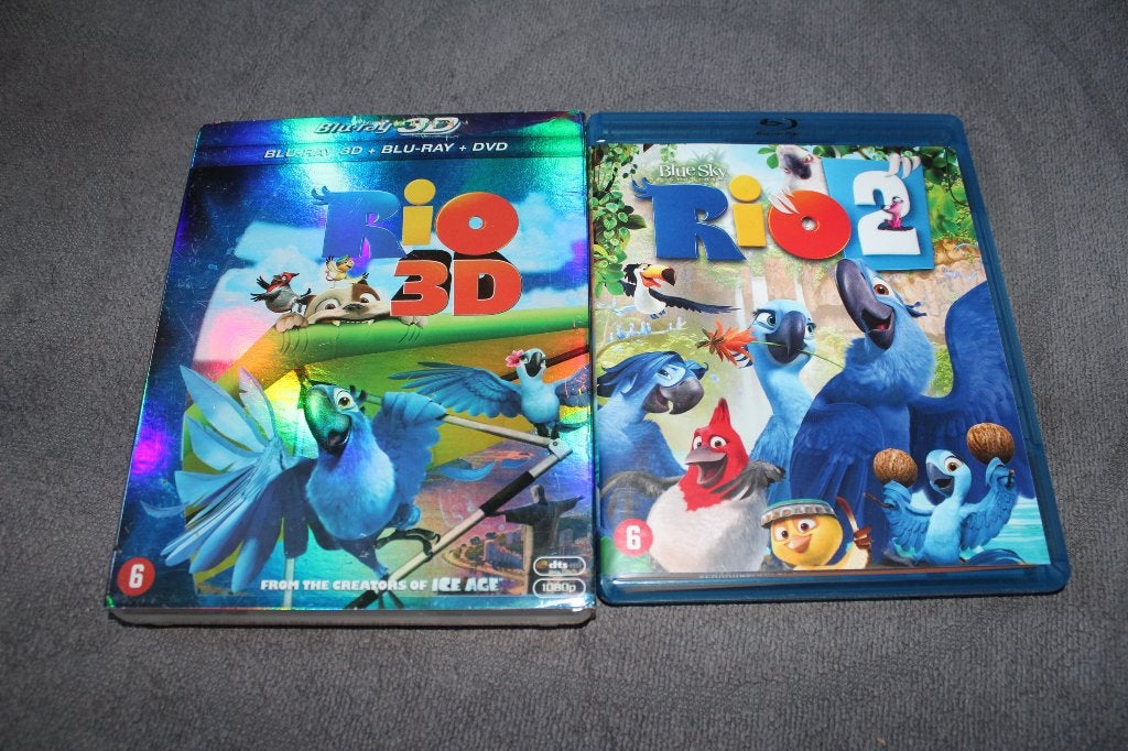 Blu-ray Rio 1 + 2, Cd's en Dvd's, Blu-ray, Gebruikt, Nederlands, Film, Ophalen of Verzenden