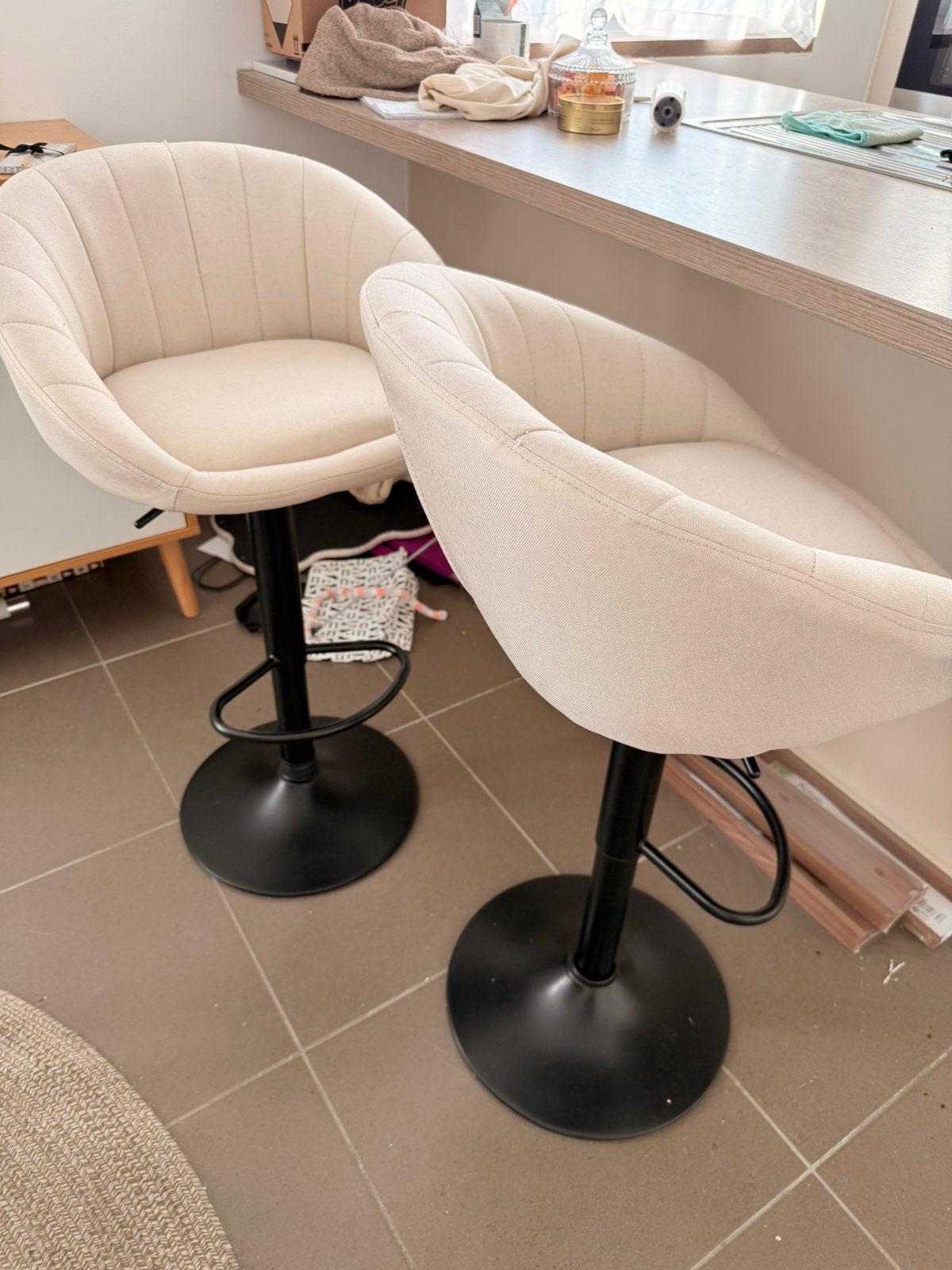 2 hoge stoelen amper gebruikt, Maison & Meubles, Enlèvement ou Envoi, Comme neuf