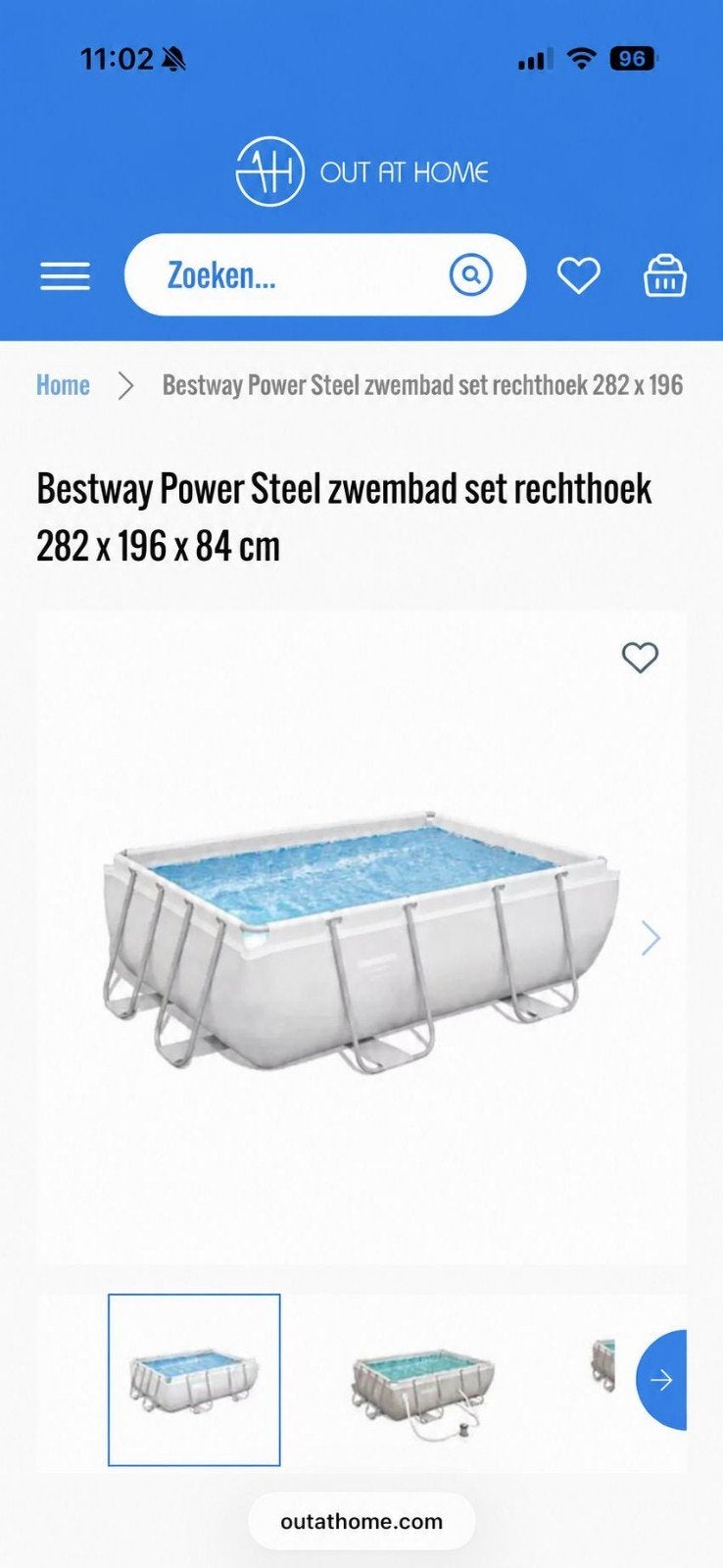 Bestway zwembad met zandfilter, Tuin en Terras, Ophalen