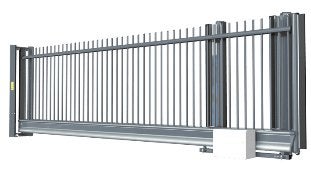 Schuifpoort, Ophalen, Gebruikt, Aluminium, Overige typen