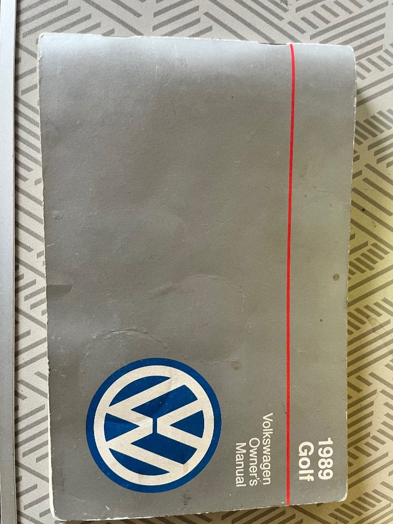 Golf 1989 owner’s manual, Auto diversen, Handleidingen en Instructieboekjes, Ophalen of Verzenden