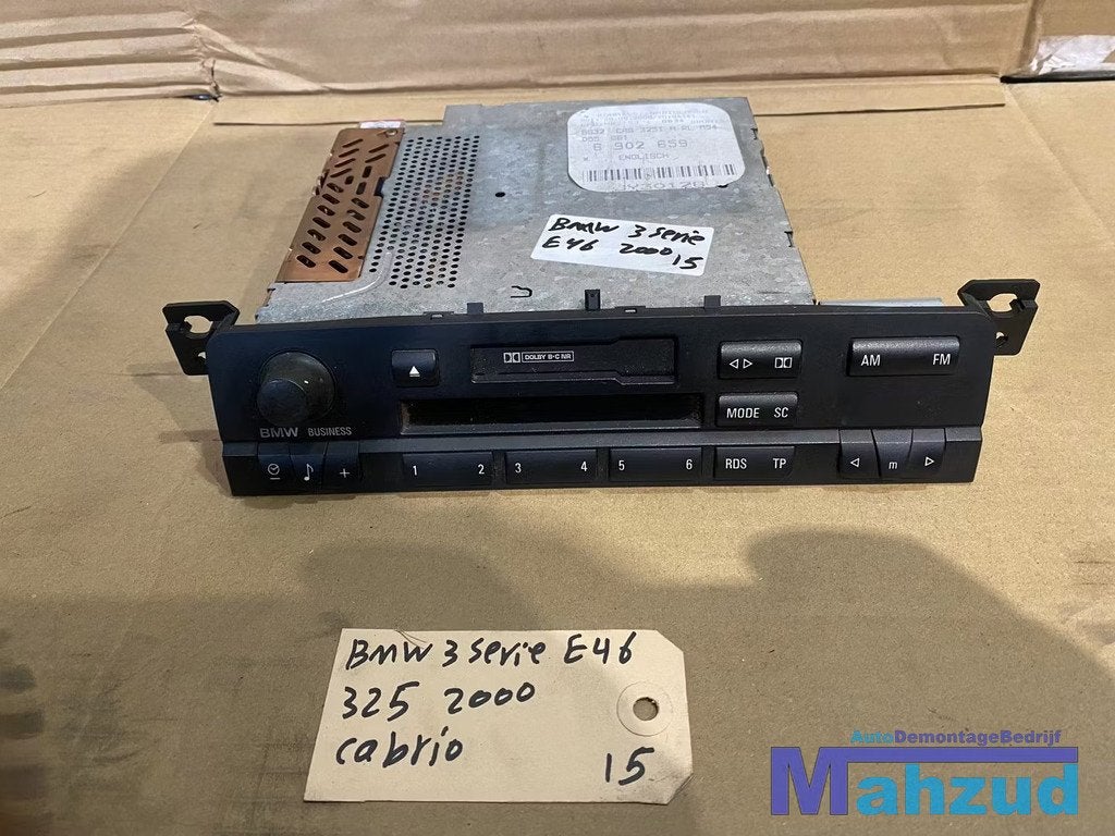 BMW 3 SERIE E46 Radio cassette speler, Fabrikant BV, Gebruikt, Info@fabrikant.eu, Fabrikantstraat 1
1000 AA  Amsterdam, NL