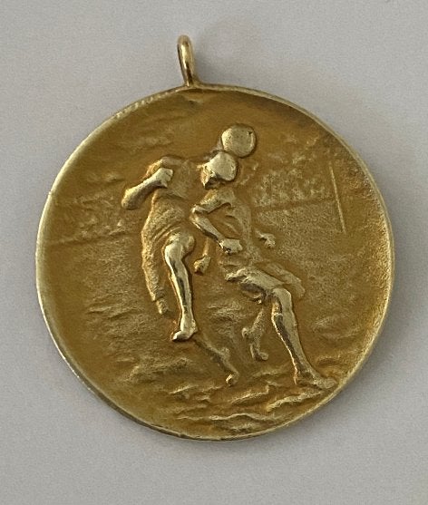 très rare Médaille en or  football belge 1927-28, Timbres & Monnaies, Enlèvement, Or