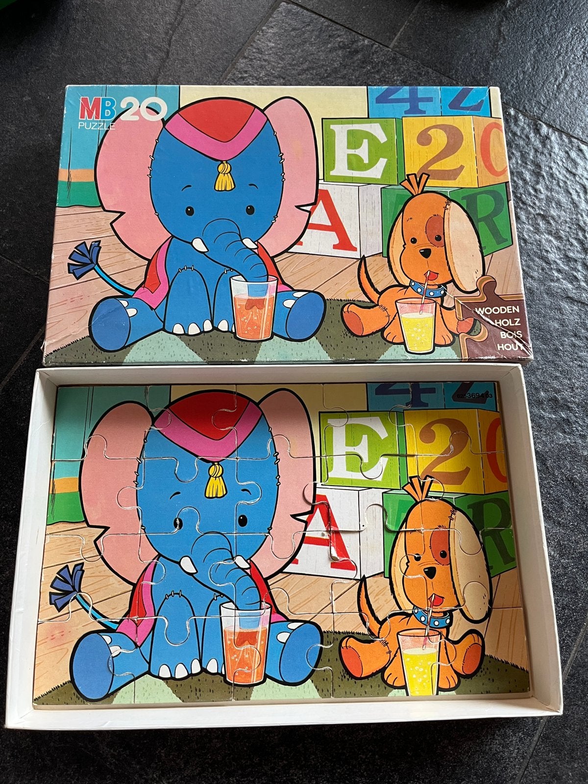 MB puzzel 20 stukken, Ophalen of Verzenden, Zo goed als nieuw