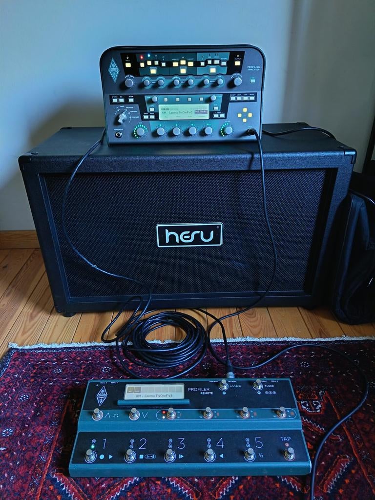Kemper profiler incl. remote + Hesu modern m212 cab, Ophalen