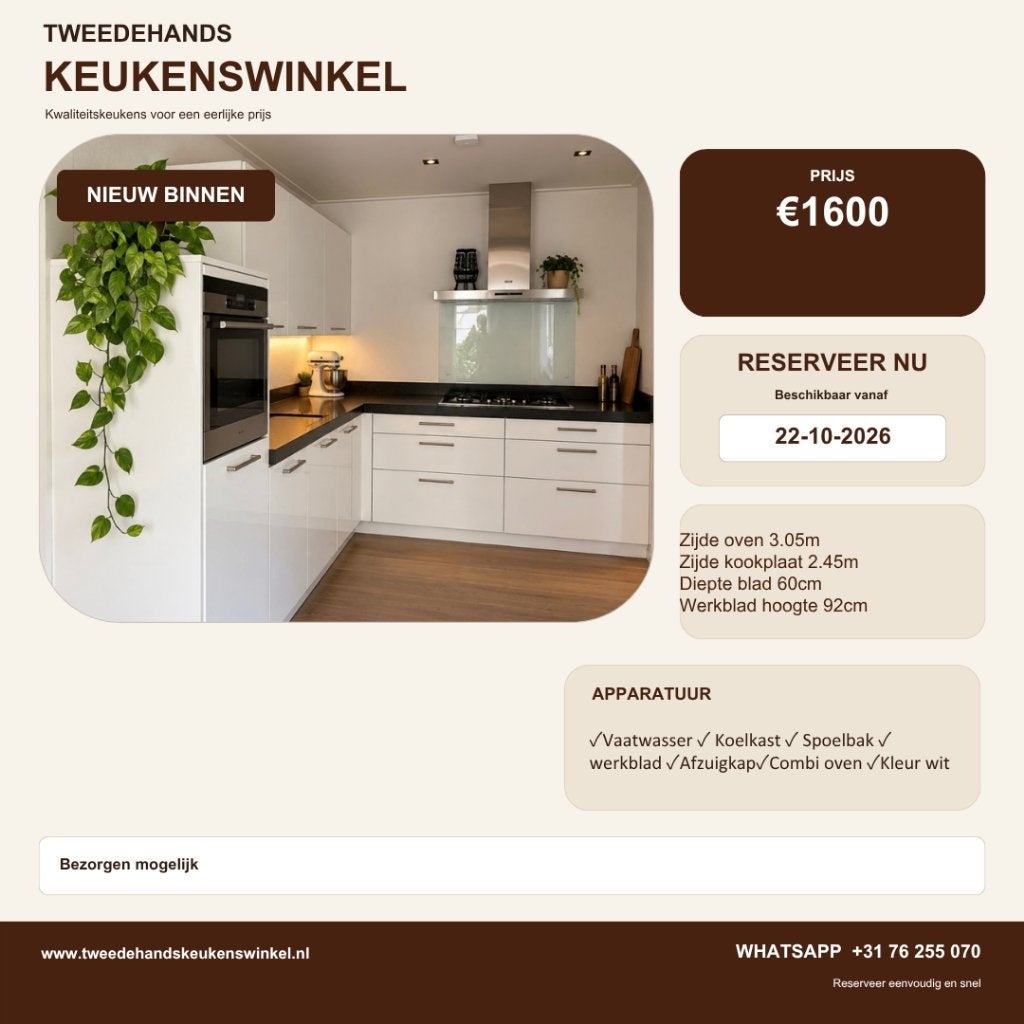✨ COIN CUISINE MODERNE AVEC APPAREILS ÉLECTROMÉNAGERS ✨, Maison & Meubles, Sans poignée, Enlèvement ou Envoi, Granit ou Pierre