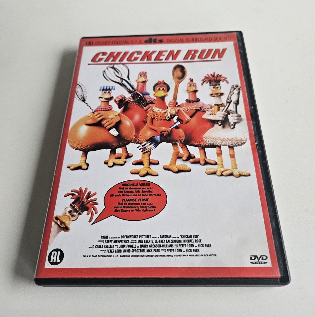 DVD Chicken Run en VHS Chicken Run (Vlaamse versie ), Ophalen of Verzenden