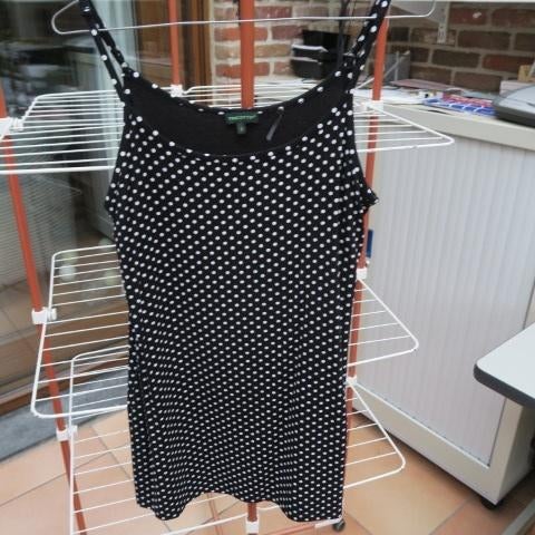 Kleedje zwart witte stippen Tricotto mt S, Kleding | Dames, Jurken, Tricotto, Zwart, Ophalen of Verzenden, Zo goed als nieuw