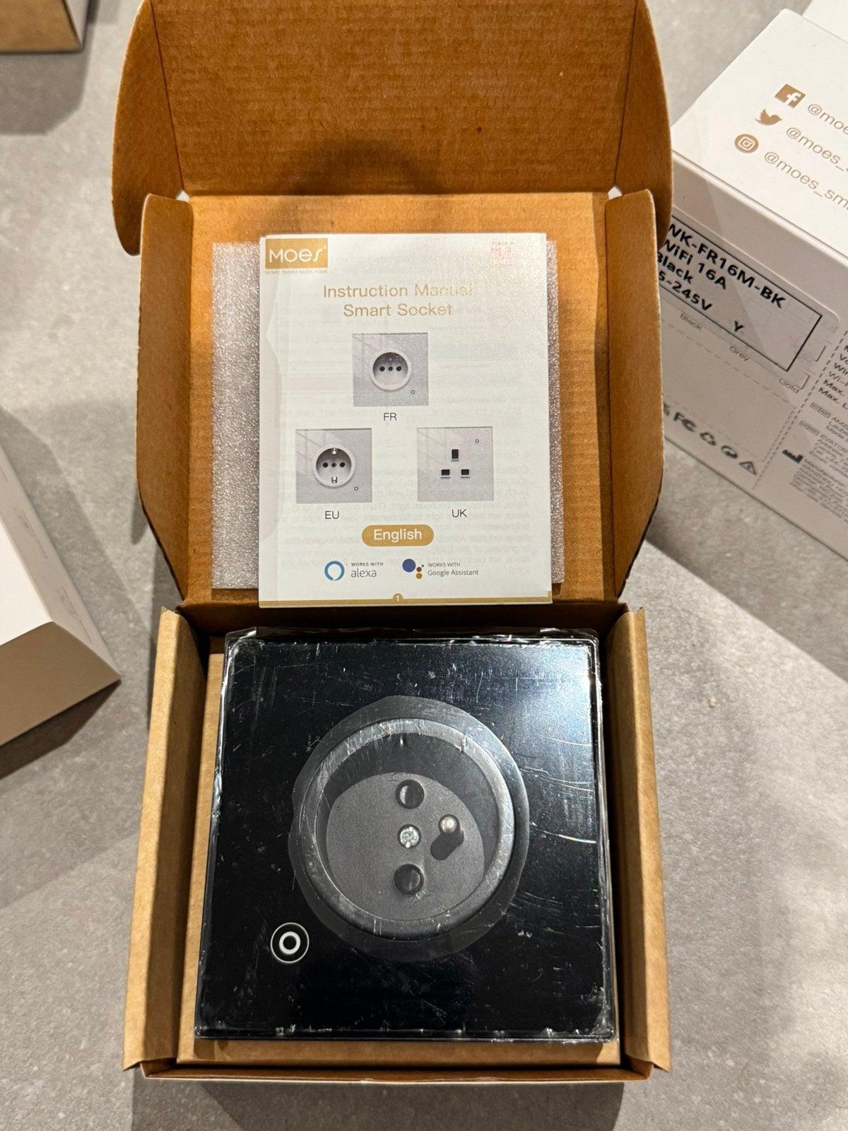 6x Moe’s Smart Socket – slim inbouwstopcontact – Tuya, Ophalen of Verzenden, Nieuw
