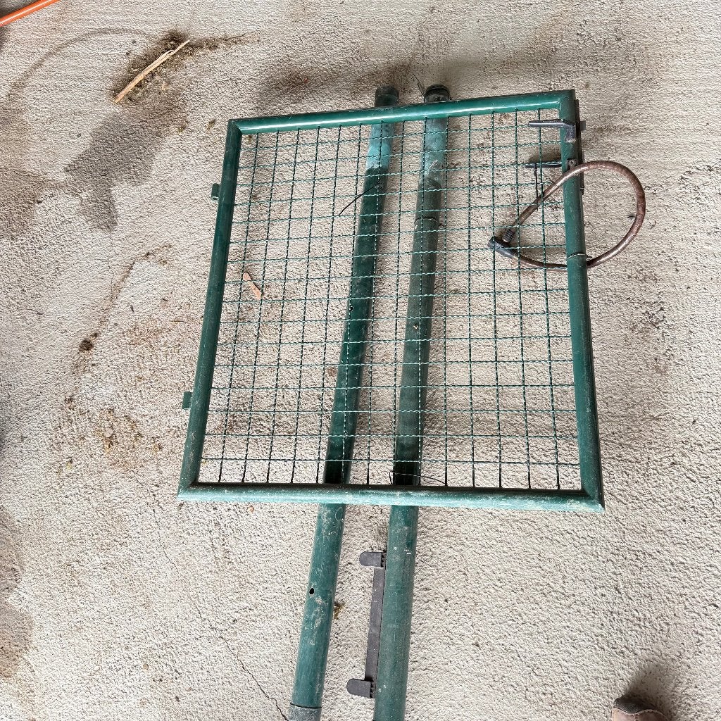 barrière jardin 90 cm x H100 cm, Portail battant, Aluminium, Enlèvement, Utilisé