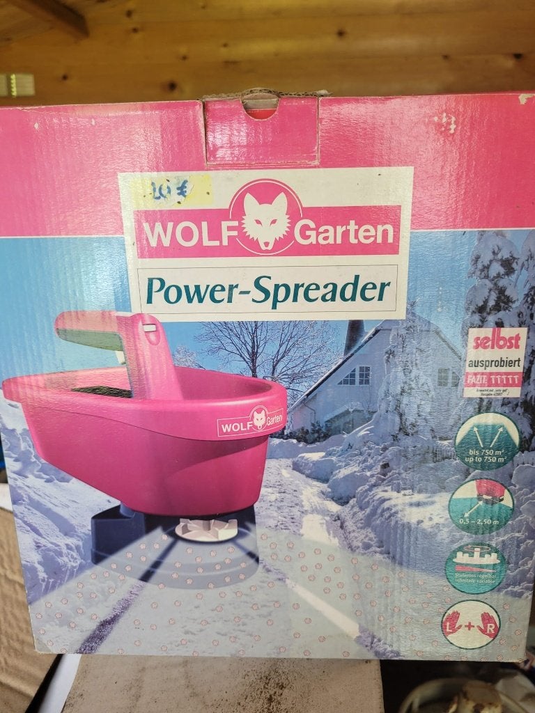 Wolf garten - power spreader, Ophalen, Gebruikt, Overige soorten, Wolf Garten