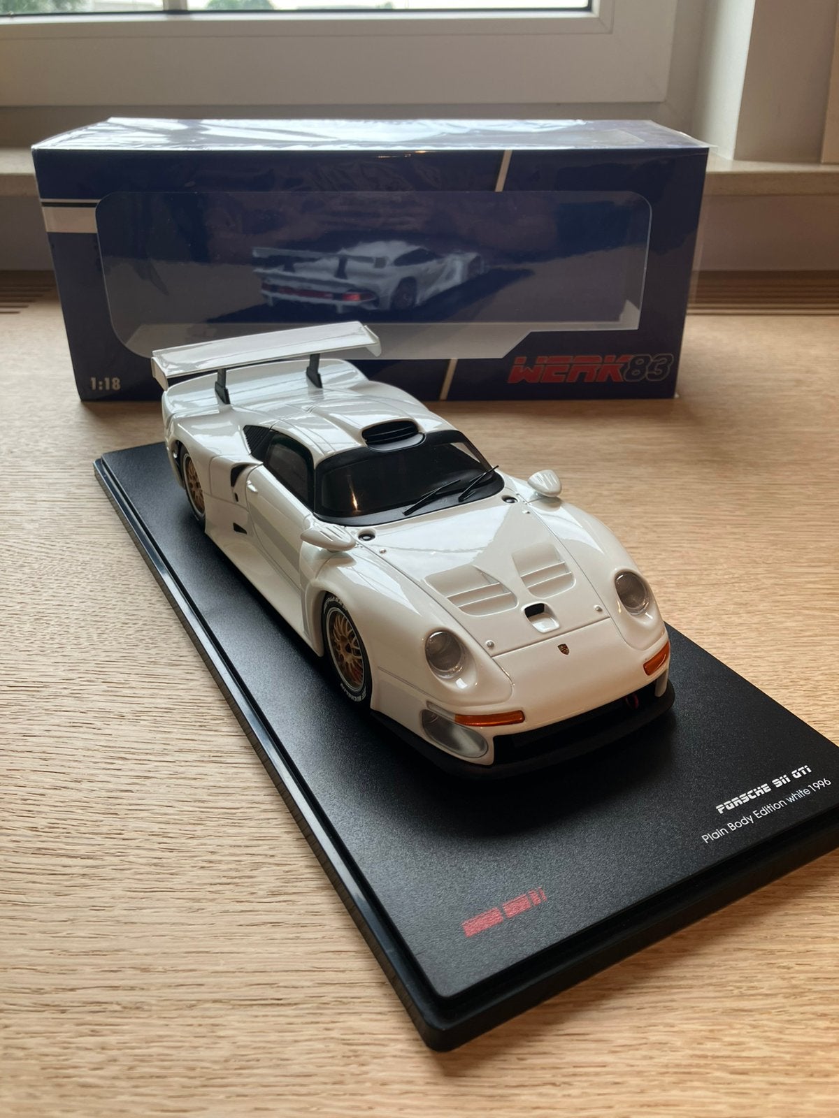 Werk83 1/18 Porsche 911 GT1 Plain Body 1996 White - Nieuw, Enlèvement ou Envoi, Neuf, Voiture, Autres marques