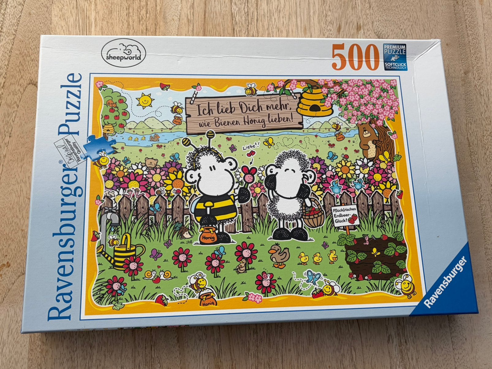 Puzzel - Ravensburger - 500 stukken - Schaapjes, Hobby en Vrije tijd, Ophalen of Verzenden, 500 t/m 1500 stukjes, Zo goed als nieuw