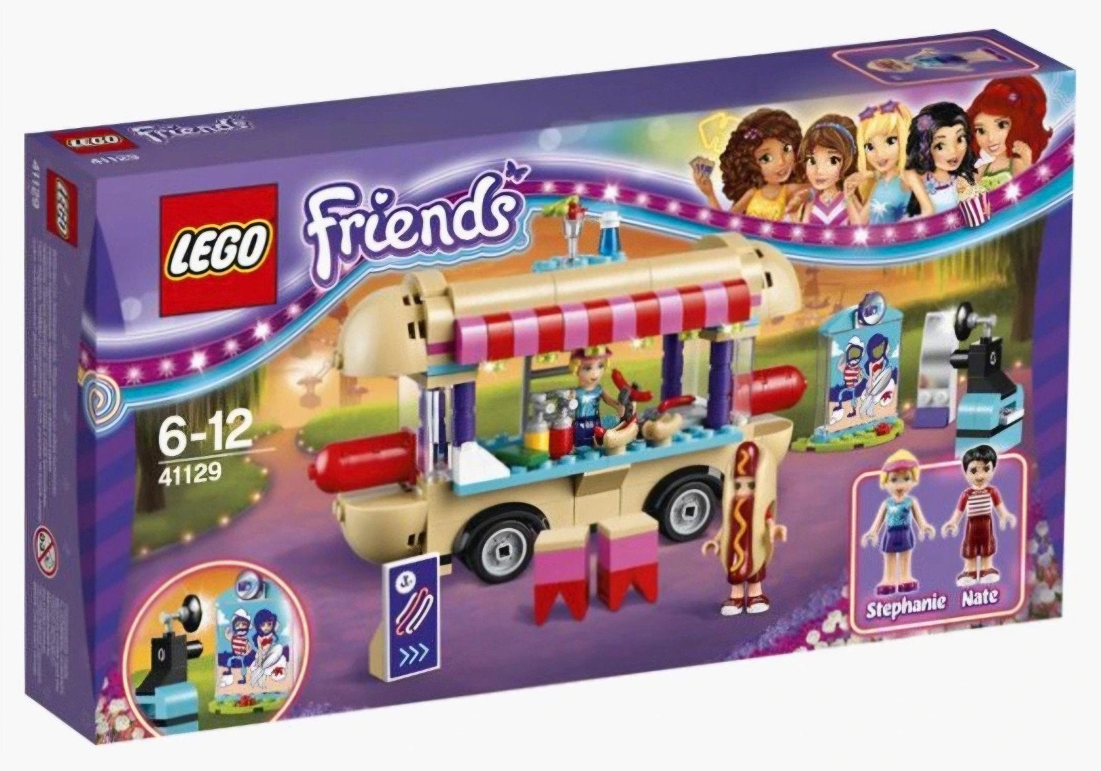 Lego 41129 hotdogwagen, Gebruikt, Lego, Friends, Ophalen of Verzenden