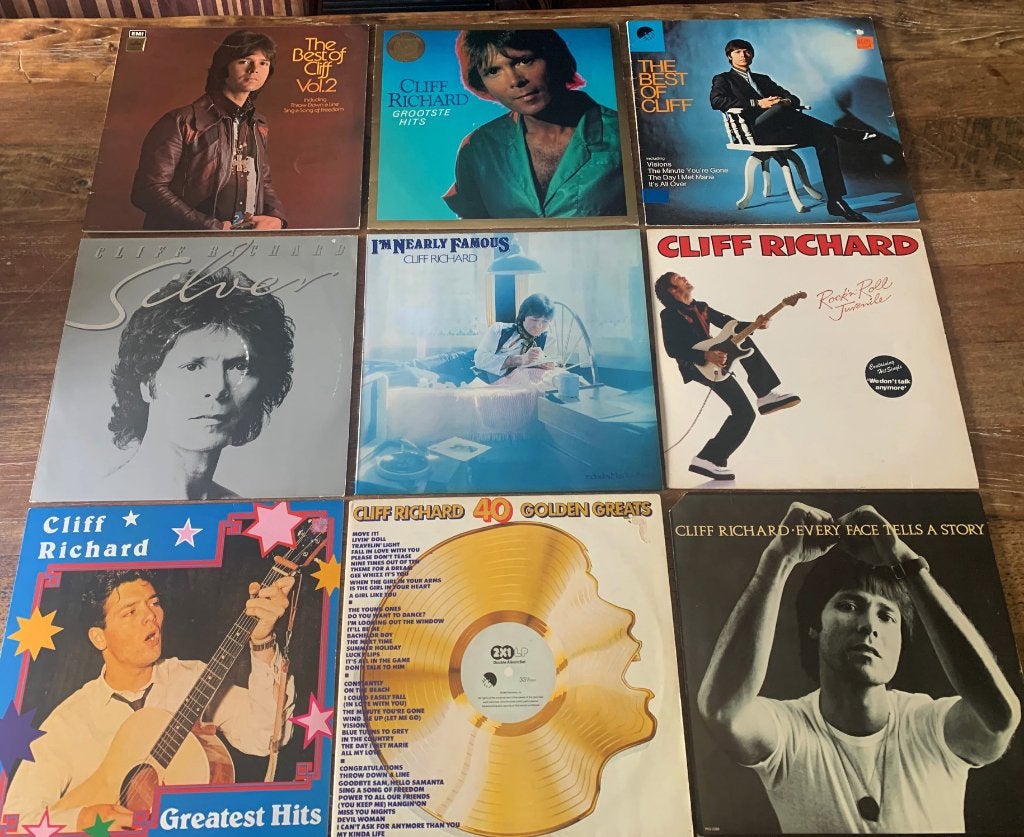 9 Lp's van Cliff Richard. (10 vinyls), Enlèvement ou Envoi, Comme neuf, Pop, LP