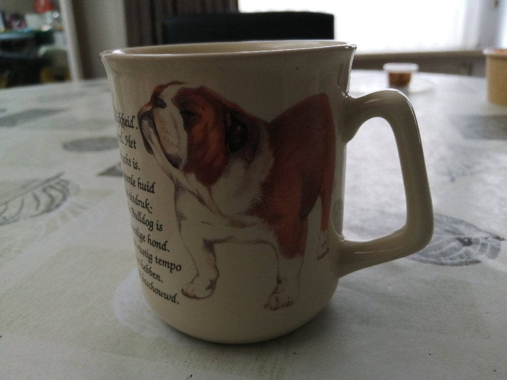 grote mok ENGELSE BULDOG ( NIEUW, Ophalen of Verzenden, Nieuw, Aardewerk, Mok