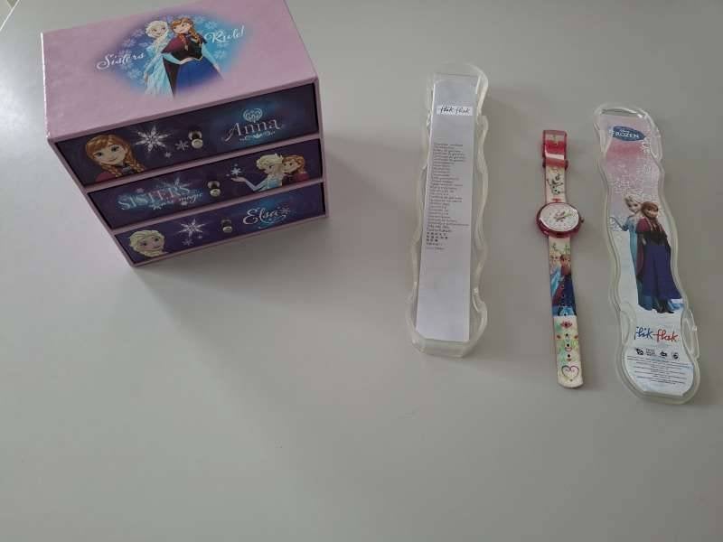 Frozen FlikFlak horloge en juwelenkist, Handtassen en Accessoires, Horloges | Kinderen, Ophalen of Verzenden